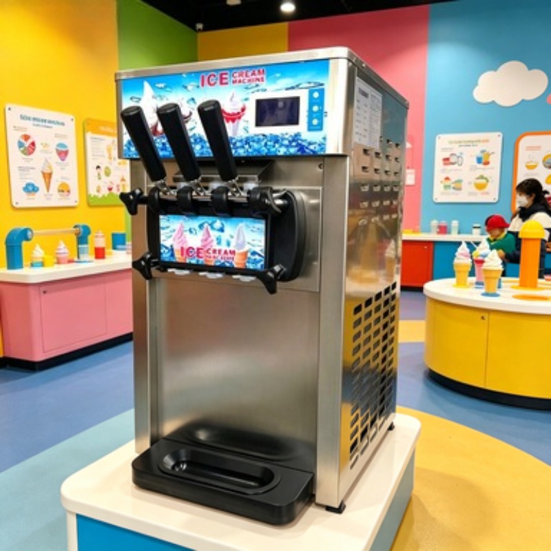 Floor Standing Ice Cream Maker - đánh giá và giá Soft Serve Ice Cream Machine
