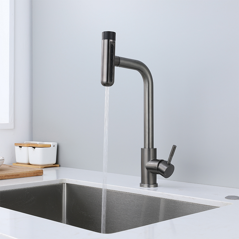 6 Mode Gray Kitchen Faucets Pu - đánh giá và giá Commercial Kitchen Mixer Tap